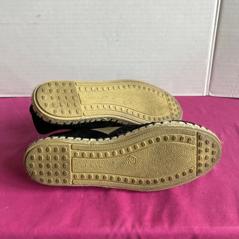 Tory Burch 8 black and brown leather driving loafers - Picture 3 of 7